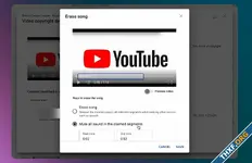 YouTube ปรับปรุง Erase Song กรณีคลิปถูกระบุละเมิดลิขสิทธิ์ ให้ลบเฉพาะเสียงเพลงออกไป โดยคงเสียงอื่นไว้
