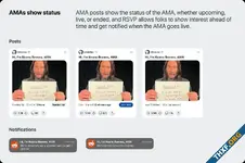 Reddit ปรับปรุงโพสต์ AMA แบบใหม่ เพิ่มความสำคัญมากกว่าโพสต์ทั่วไป กำหนดการล่วงหน้าได้