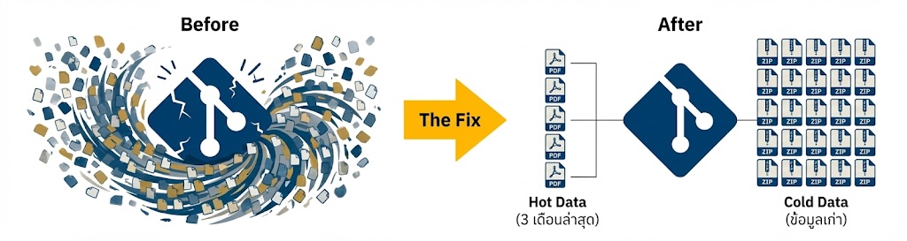 วิกฤต 1.3 ล้านไฟล์ และบทเรียนราคาแพงบน Git